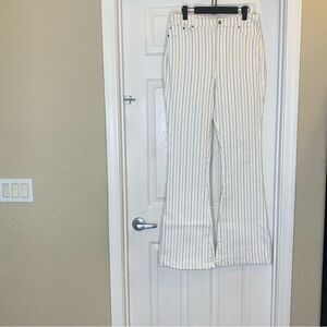 Chelsea & Violet Pinstripe Flare Leg Pants Size 29